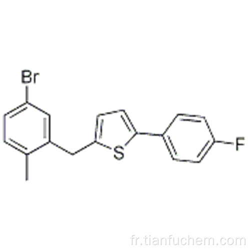 2- (5-bromo-2-méthylbenzyl) -5- (4-fluorophényl) thiophène CAS 1030825-20-7
